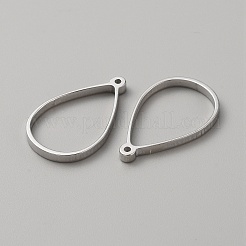 Pendentifs à lunette arrière ouverte en acier inoxydable 304&nbsp;FIND-WH0152-123G