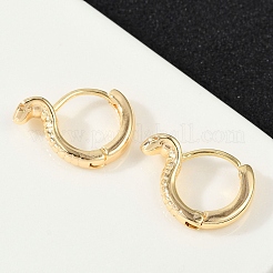 Orecchini a cerchio in ottone&nbsp;EJEW-Q016-13G