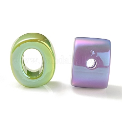 Placcatura uv perline acriliche iridescenti arcobaleno&nbsp;OACR-C012-01