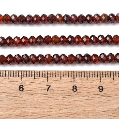Natürliche orange Granatperlen Stränge&nbsp;G-K366-F01-4x3mm
