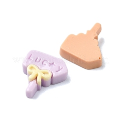 Cabochon decoden in resina opaca color macaron&nbsp;CRES-Q221-01E