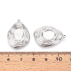 Cabochon-Fassungen für Anhänger aus Edelstahl 304&nbsp;STAS-T067-22P