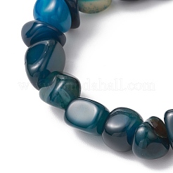 Bracelets extensibles en perles d'agate naturelle pour hommes et femmes&nbsp;BJEW-JB11957-01