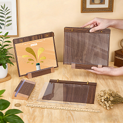 Gewerbeschein-Ausstellungsständer aus Holz mit Acrylplatte&nbsp;AJEW-WH0410-331B