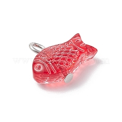 Fisch-Anhänger aus besprühtem Glas&nbsp;PALLOY-JF03779