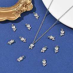 Breloques en laiton Shegrace avec micro-pavé de zircone cubique transparente&nbsp;XGRQ4N295-706P