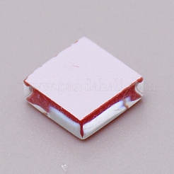 Platz transparente Glas Cabochons&nbsp;GLAA-WH0233-61C