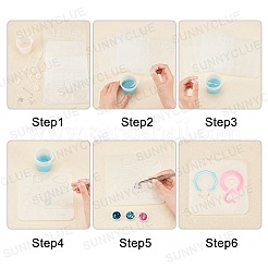Kit per la realizzazione di stampi in silicone per orecchini fai da te&nbsp;DIY-SC0012-19