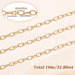 10 m ovale Kabelketten aus oxidiertem Aluminium&nbsp;CHA-SC0001-04