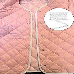 Legierung Druckknopf Bandbesatz Polyester Fischgrätenbänder&nbsp;DIY-LP0003-67B