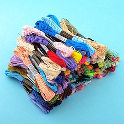 50 Strang 50 Farben 6-fädiges Polycotton-Stickgarn&nbsp;PW-WG50154-01