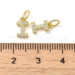 Pendentifs avec zircon cubiques à micro-pavés en laiton&nbsp;KK-M273-02G-I