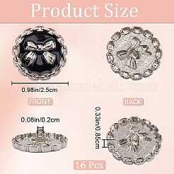 16 pz bottoni in lega smaltata con gambo&nbsp;BUTT-GF0003-77A