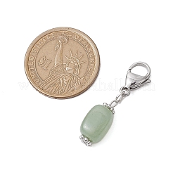 5 stücke quader natürliche grüne aventurin & tiger auge & amethyst & sodalith & howlith anhänger dekorationen&nbsp;HJEW-JM02341