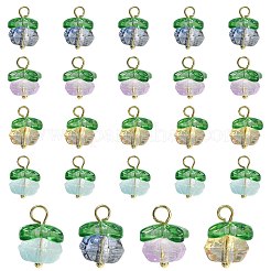 20 Stück 4 Farben handgefertigte Bunte Malerei-Anhänger&nbsp;LAMP-CJ0001-92