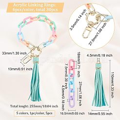 Kit de fabrication de porte-clés à chaîne torsadée DIY&nbsp;DIY-OC0009-38