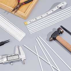 60 Stück 3 Stil ABS-Kunststoff quadratische und runde Rohre&nbsp;DIY-OC0011-73