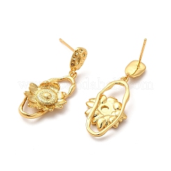 Crampons d'oreilles en laiton&nbsp;EJEW-P226-12G