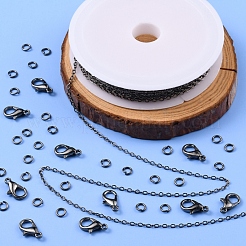 Kit de fabrication de bijoux de chaîne de câble en laiton diy 3m&nbsp;DIY-YW0005-75B
