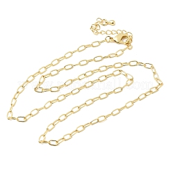 3 mm lange Messing-Kabelkettenhalsketten für Damen&nbsp;NJEW-F366-01B