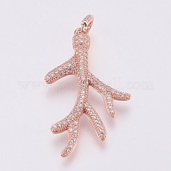 Ottone micro spianare pendenti zirconi&nbsp;ZIRC-J019-12B