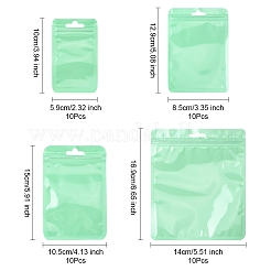 40 Stück wiederverschließbare Plastikbeutel in 4 verschiedenen Macaron-Farben mit Yin-Yang-Motiv&nbsp;OPP-FS0001-18B