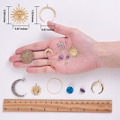 Kit fai da te per orecchini luna e stella&nbsp;DIY-SZ0009-32