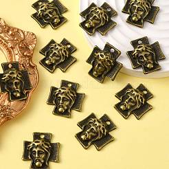 Croce in lega stile tibetano con pendenti in lega gesù per gioielli pasquali&nbsp;MLF10674Y-NF