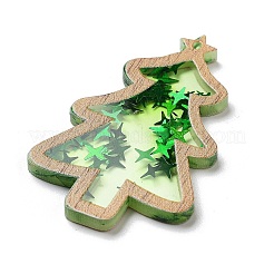Pendentifs en acrylique imprimé opaque sur le thème de Noël&nbsp;SACR-Z005-02C