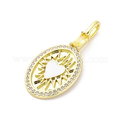Pendentifs en laiton zircone cubique&nbsp;KK-D325-23G-01