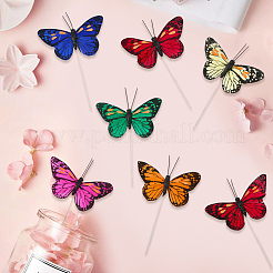 12 x Wandaufkleber mit Feder-Schmetterling&nbsp;DIY-WH20007-275