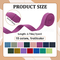 15 Rolle 15 Farben Polycotton-Band&nbsp;OCOR-PH0036-35