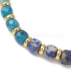Bracelets extensibles en perles naturelles de lapis-lazuli&nbsp;BJEW-JB13485-02