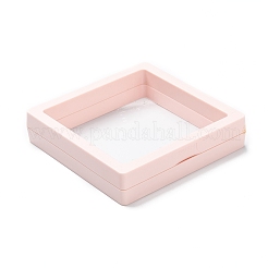 Caja de exhibición de la joyería de la suspensión de la película delgada transparente cuadrada del pe&nbsp;CON-D009-01A-04