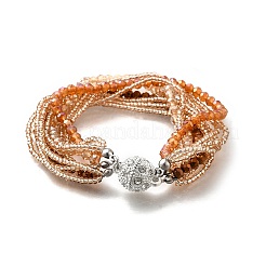 Glasperlen mehrsträngige Armbänder&nbsp;BJEW-H203-03S-02