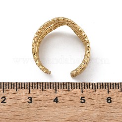 Mehrlagige offene Manschettenringe aus Edelstahl 304 für Damen&nbsp;RJEW-A095-05G