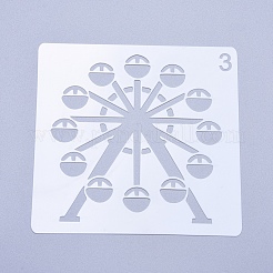 Stencil da disegno in plastica per bambini&nbsp;DIY-D023-13P