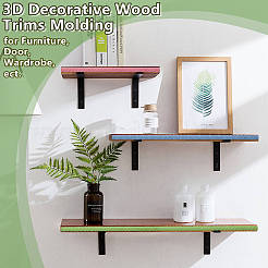 25 moldura de techo de madera&nbsp;AJEW-OC0016-05K