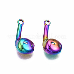 Regenbogenfarbene legierung anhänger&nbsp;PALLOY-N163-103-NR