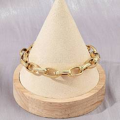 304 Edelstahl-Kabelkettenarmbänder für Damen&nbsp;BJEW-Z143-10G