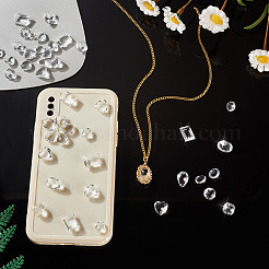40 Stück 8 Stile transparente Glas-Strass-Cabochons&nbsp;RGLA-TA0001-08