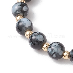 3 bracelet extensible en perles de verre&nbsp;BJEW-JB12026