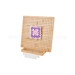 Quadratisches Häkelblockierbrett aus Holz&nbsp;DIY-BC0013-59A