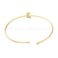 Bracelets en laiton plaqué en rack&nbsp;BJEW-A018-01G-Z
