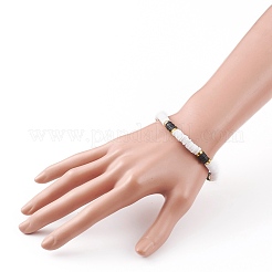 4 ensemble de bracelets extensibles en perles empilables bohèmes&nbsp;BJEW-JB05883