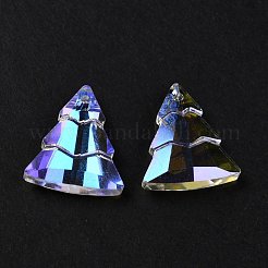 Pendenti del rhinestone di vetro&nbsp;RGLA-O002-A01-001SI