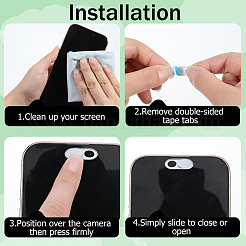 3 copri webcam autoadesivo in lega di alluminio&nbsp;FIND-PS0001-04B