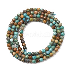Natur hubei türkisfarbenen Perlen Stränge&nbsp;G-H358-A09-3mm-01