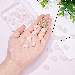 1 brin de perles en quartz rose naturel en forme de cœur&nbsp;G-OC0003-31