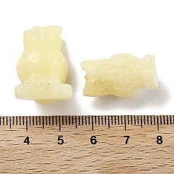 Natürliche geschnitzte Figuren aus gelber Jade&nbsp;DJEW-L023-G03